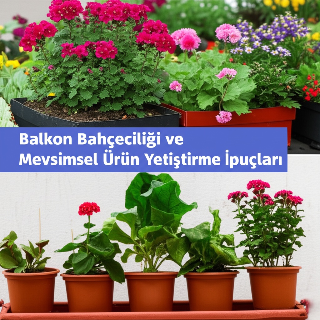 Balkon Bahçeciliği ve Mevsimsel Ürün Yetiştirme İpuçları