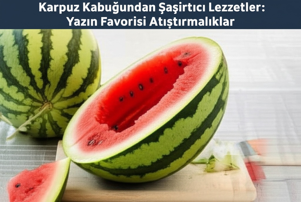 Karpuz Kabuğundan Şaşırtıcı Lezzetler: Yazın Favorisi Atıştırmalıklar