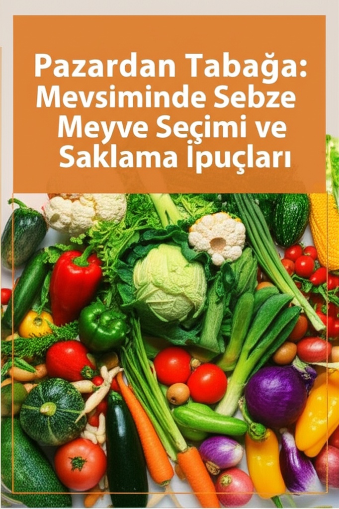 Pazardan Tabağa: Mevsiminde Sebze Meyve Seçimi ve Saklama İpuçları