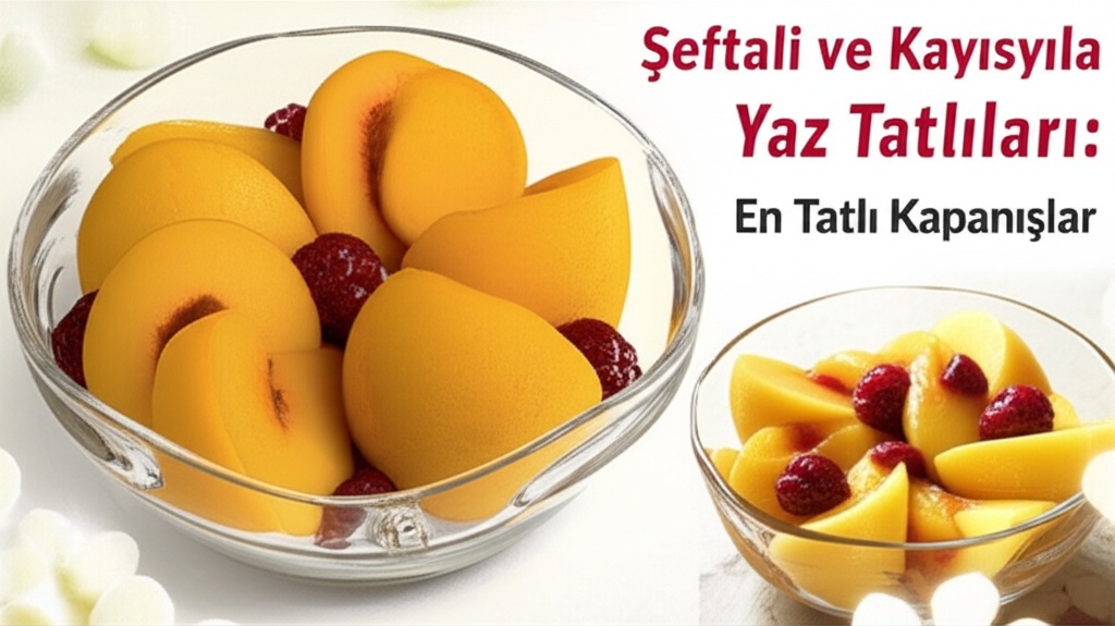 Şeftali ve Kayısıyla Yaz Tatlıları: En Tatlı Kapanışlar