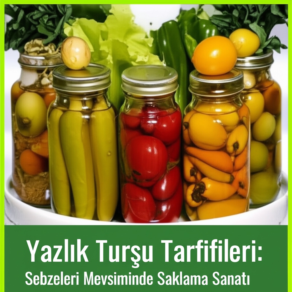 Yazlık Turşu Tarifleri: Sebzeleri Mevsiminde Saklama Sanatı